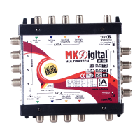 MK Digital MV 508 Multischalter 5/8 kaskadierbar Sat-Verteiler 8 Teilnehmer 4K