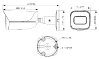 Dahua IPC-HFW3441EP-S-0280B-S2 IP Bullet Überwachungskamera 4MP WizSense SMD 4.0 H.265 H.264 MJPEG