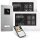 BALTER ENTRI Set L Video-Türsprechanlage Einfamilienhaus 2 Monitore Silber