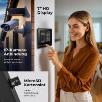BALTER ENTRI Set L Video-Türsprechanlage Einfamilienhaus 1 Monitor Schwarz