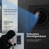 BALTER ENTRI Set L Video-Türsprechanlage Einfamilienhaus 2 Monitore Schwarz