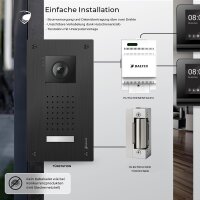 BALTER ENTRI Set L Video-Türsprechanlage Einfamilienhaus 2 Monitore Schwarz