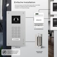 BALTER ENTRI Set LN Video-Türsprechanlage Einfamilienhaus 2 Monitore Silber