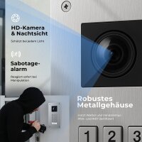 BALTER ENTRI Set LN Video-Türsprechanlage Einfamilienhaus 2 Monitore Silber