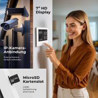BALTER ENTRI Set M Video-Türsprechanlage Einfamilienhaus 2 Monitore Silber