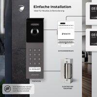 BALTER ENTRI Set S Video-Türsprechanlage Einfamilienhaus 1 Monitor Silber
