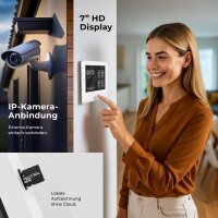 BALTER ENTRI Set S Video-Türsprechanlage Einfamilienhaus 2 Monitore Silber