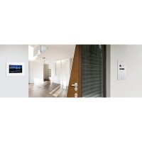BALTER EVO Video-Türsprechanlage 2-Familienhaus 2x 7-Zoll-Monitor Silber
