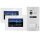 BALTER EVO Video-Türsprechanlage 2-Familienhaus 2x 7-Zoll-Monitor Silber