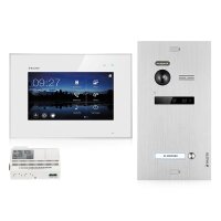 BALTER EVO Video-Türsprechanlage 3-Familienhaus 3x 7-Zoll-Monitor Silber