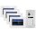 BALTER EVO Video-Türsprechanlage 4-Familienhaus 4x 7-Zoll-Monitor Silber