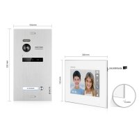 BALTER EVO Innenstation 7 Zoll Silber 2-Draht-BUS