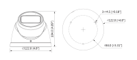 Dahua HAC-HDW2501TP-Z-A-S2 HDCVI Eyeball Überwachungskamera 5MP Starlight 2,7 – 13,5 mm motor Objektiv