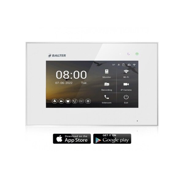 BALTER EVO HD Innenstation 7 Zoll Silber WLAN App