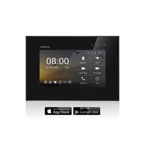 BALTER EVO HD Innenstation 7 Zoll Schwarz WLAN App