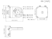 Dahua PFB206W Wandhalterung Kamera-Zubehör Aluminium 222 mm x 160,7 mm x 144,4 mm