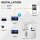 BALTER EVO HD Fingerprint Außenstation Einfamilienhaus Schwarz Unterputz