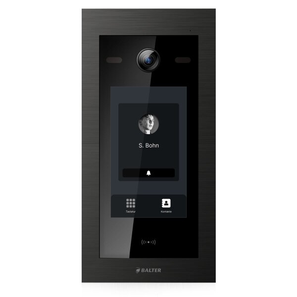 BALTER EVO HD Touch Außenstation Einfamilienhaus Schwarz Unterputz 2-Draht-BUS