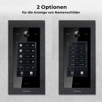 BALTER EVO HD Touch Türsprechanlage 1-Fam. 2x Monitor Schwarz/Weiß WLAN App
