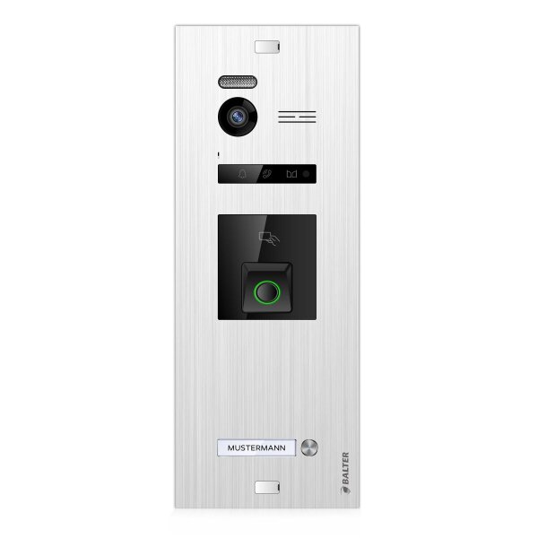 BALTER EVO HD Fingerprint Außenstation Einfamilienhaus Silber Unterputz