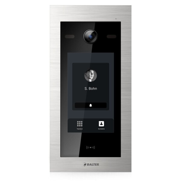 BALTER EVO HD Touch Außenstation Einfamilienhaus Silber Unterputz 2-Draht-BUS