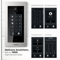 BALTER EVO HD Touch Außenstation Einfamilienhaus Silber Unterputz 2-Draht-BUS