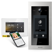 BALTER EVO HD Touch Türsprechanlage Einfamilienhaus 1x Monitor Silber WLAN App