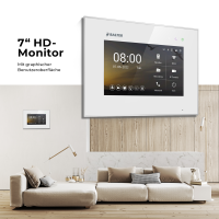 BALTER EVO HD Touch Türsprechanlage 2-Familienhaus 2x Monitor Silber WLAN App