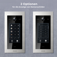 BALTER EVO HD Touch Türsprechanlage 2-Familienhaus 2x Monitor Silber WLAN App