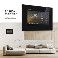 BALTER EVO HD Touch Türsprechanlage 1-Fam. 4x Monitor Silber/Schwarz WLAN App