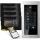 BALTER EVO HD Touch Türsprechanlage 4-Fam. 4x Monitor Silber/Schwarz WLAN App