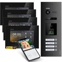 BALTER EVO HD Fingerprint Türsprechanlage 4-Fam. 4x...