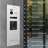 BALTER EVO HD Fingerprint Türsprechanlage 1-Fam. 2x...