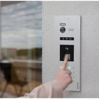 BALTER EVO HD Fingerprint Türsprechanlage 4-Fam. 4x Monitor Silber WLAN App