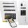BALTER EVO HD Fingerprint Türsprechanlage 4-Fam. 4x Monitor Silber WLAN App