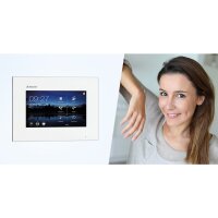BALTER EVO Video-Türsprechanlage 4-Familienhaus 4x 7-Zoll-Monitor Silber/Schwarz
