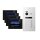 BALTER EVO Video-Türsprechanlage 4-Familienhaus 4x 7-Zoll-Monitor Silber/Schwarz