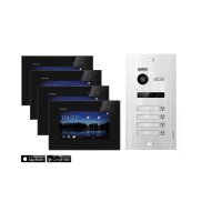 BALTER EVO Türsprechanlage 4-Familienhaus 4x Monitor...