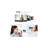 BALTER EVO HD Türsprechanlage Einfamilienhaus 2x 7-Zoll-Monitor Schwarz WLAN App