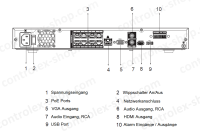 Dahua NVR4208-8P-EI NVR 8 Kanal 8 PoE Videorekorder SMD H.265 H.264 MJPEG