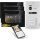 BALTER EVO HD Türsprechanlage 3-Familienhaus 3x Monitor Silber/Schwarz WLAN App