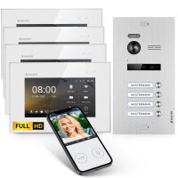 BALTER EVO HD Türsprechanlage 4-Familienhaus 4x...