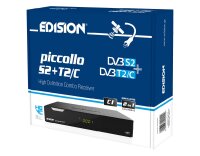 Edision Piccollo S2+T2/C HD Combo Receiver DVB-S2 DVB-T2 DVB-C H.265 HEVC LAN CI