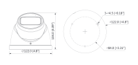 Dahua HAC-HDW2241TP-Z-A-S2-DIP HDCVI Eyeball Überwachungskamera 2MP Starlight 2,7 – 13,5 mm motor Objektiv