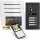 BALTER EVO HD Türsprechanlage 4-Familienhaus 4x Monitor Schwarz/Weiß WLAN App