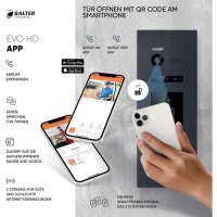 BALTER EVO HD Fingerprint Set 1-Fam. 4x Monitor Schwarz/Weiß WLAN App