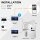 BALTER EVO HD Fingerprint Set 1-Fam. 4x Monitor Schwarz/Weiß WLAN App