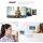 BALTER EVO HD Fingerprint Set 1-Fam. 4x Monitor Schwarz/Weiß WLAN App