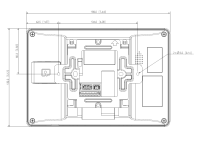 Dahua VTH5422HB-W Monitor Hybrid WLAN 2 Draht Schwarz Video-Türsprechanlage PoE Wi-Fi 2-Draht