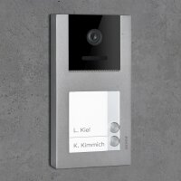 BALTER EVO Türsprechanlage Aufputz 2-Familienhaus 2x Monitor Silber WLAN App
